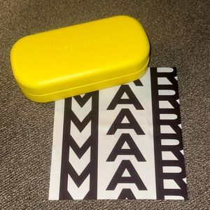 Marc Jacobs ❤️ Bright Yellow *Case Only* Sunglass Eyeglass Case-NWT